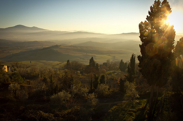 val d'orcia italie toscane 